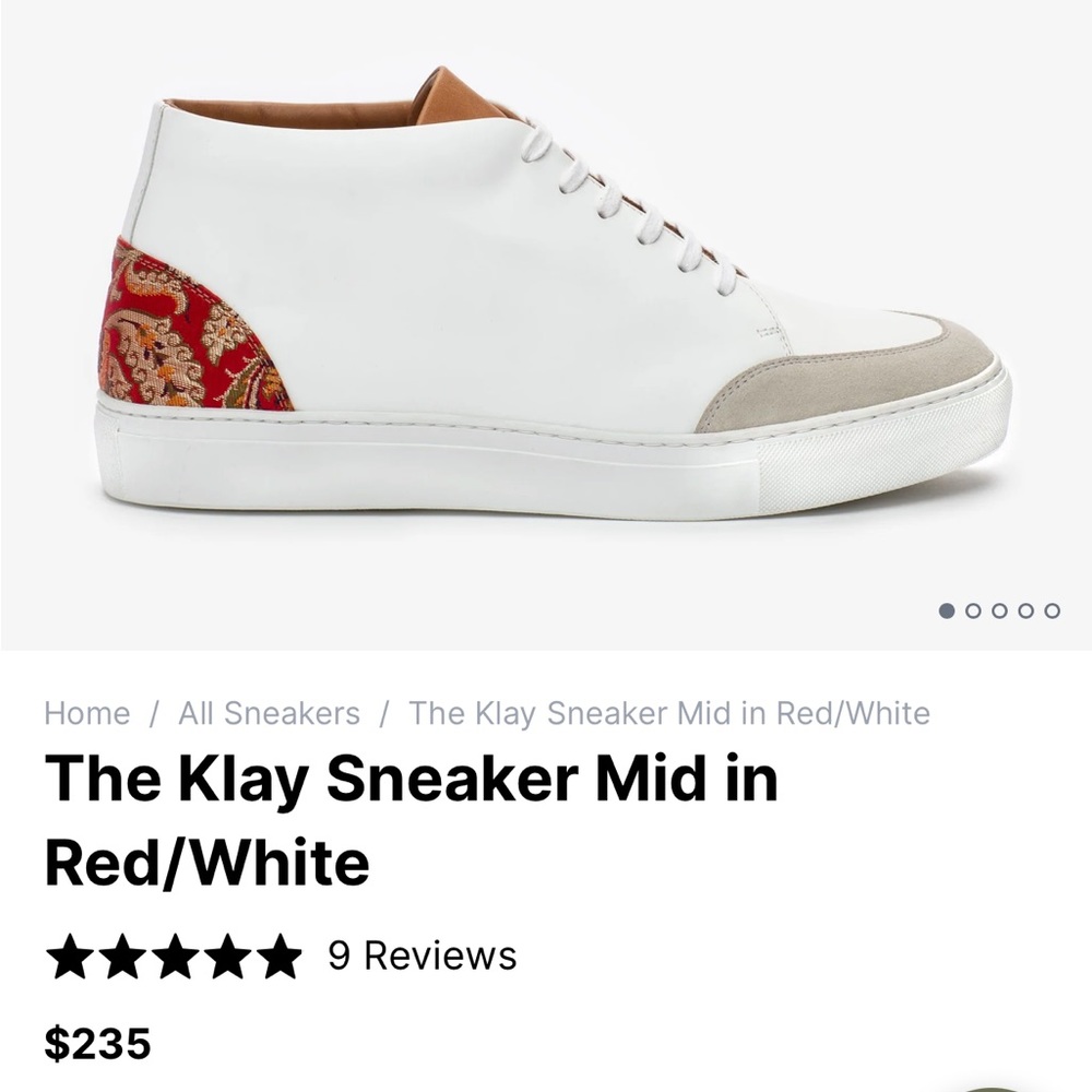 Gently used Klay mid Sneaker size 43EU (Size 10 US)